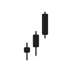 Business candle stick graph chart. Vector illustration