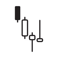 Business candle stick graph chart. Vector illustration