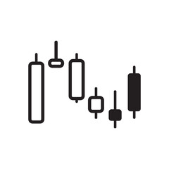 Business candle stick graph chart. Vector illustration