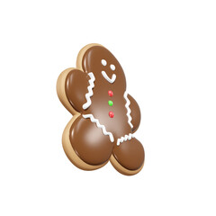 Gingger bread food kue jahe 3d render illustration, icon,view, render, hd,  premium quality, alpha background, PNG format, sweet, healthy