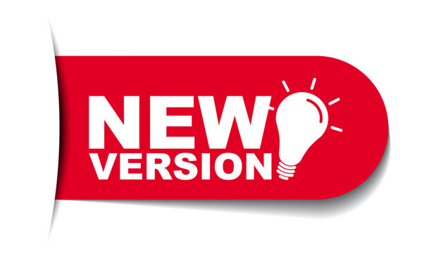 red vector illustration banner new version