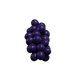 Grape anggur fruit 3d render illustration, icon,view, render, hd,  premium quality, alpha background, PNG format, sweet, healthy, fresh, nature, plant, tree, trees