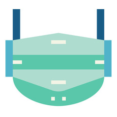 mask flat icon style