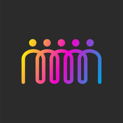 Line people, business logo