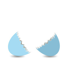 Ostereier Eier Ostern Eierschale Blau offen