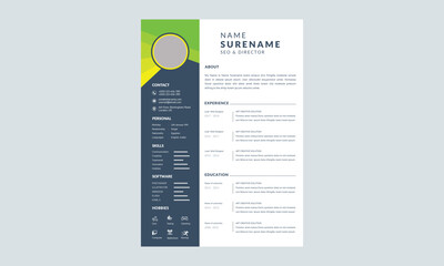 Polygon Green Curriculum Vitae Template