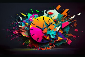 Time in Pieces: A Colorful and Dynamic Clock Abstraction.
Generative AI.