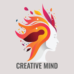 creative mind logo for brand and company.