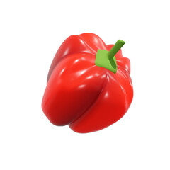 Peppers paprika fruit 3d render illustration, icon,view, render, hd,  premium quality, alpha background, PNG format, sweet, healthy, fresh, nature, plant, tree, trees, vegetables