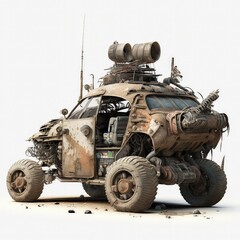 Wasteland buggy, post apocalypse off road vehicle