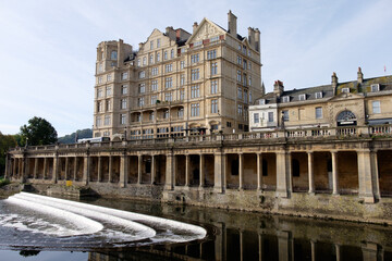 Pulteney Bridge and Weir, Bath England