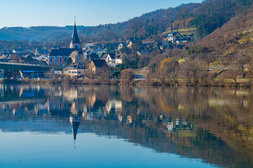 Fototapeta premium Bei Alken an der Mosel in Deutschland