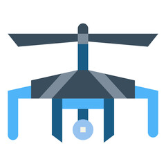 drone news flat icon style