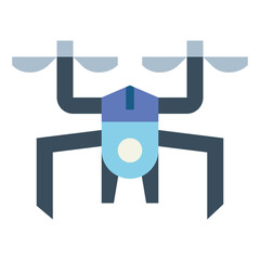 drone news flat icon style