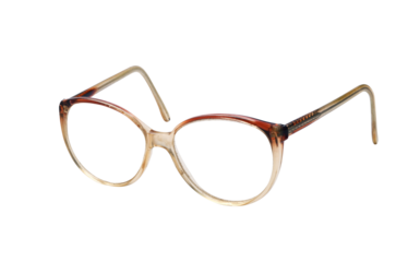 Old unisex retro glasses isolated on white background.