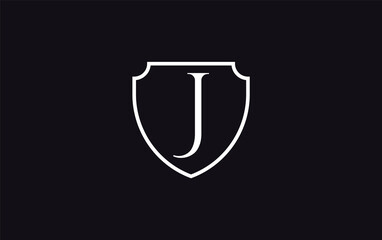 Shield and protection logo design for security and technology company with the letters and alphabets