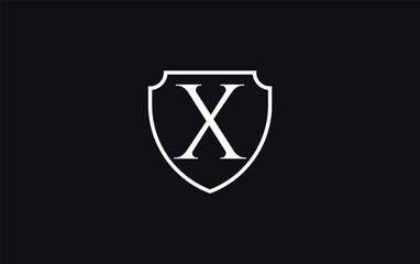 Shield and protection logo design for security and technology company with the letters and alphabets
