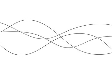 Curve wave line seamless abstract design. 