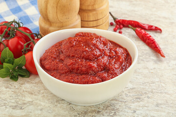 Natural organic pure tomato pasta