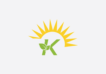 Green healthy leaf logo and Solar panel icon and Solar Energy symbol design and eco sun logo design