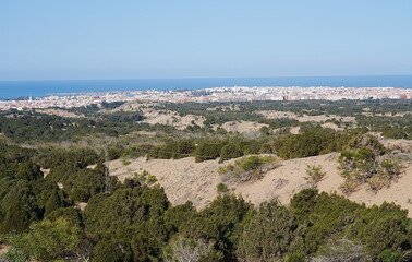Obraz premium Panorama of townscape of african city of ESSAOUIRA in MOROCCO