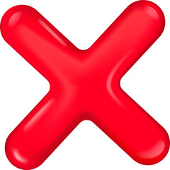 3D Right and Wrong Button in Round Shape. Green Yes and Red No Correct Incorrect Sign. Checkmark...