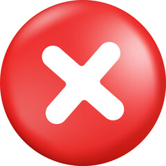 3D Right and Wrong Button in Round Shape. Green Yes and Red No Correct Incorrect Sign. Checkmark Tick Rejection, Cancel, Error, Stop, Negative, Agreement Approval or Trust Symbol.