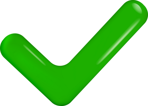 3D Right and Wrong Button in Round Shape. Green Yes and Red No Correct Incorrect Sign. Checkmark Tick Rejection, Cancel, Error, Stop, Negative, Agreement Approval or Trust Symbol.