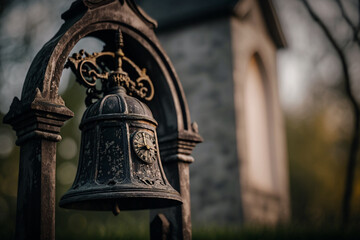 Obraz premium church metal bell Generative AI