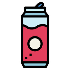 caned filled outline icon style