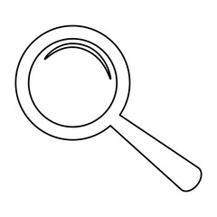 Magnifying glass outline icon