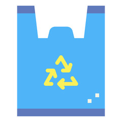 Fototapeta premium bioplastic flat icon style