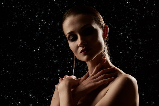 beautiful female silhouette