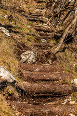 Stairs outside in nature, europa	