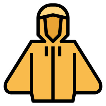 recommend clip art: raincoat filled outline icon style