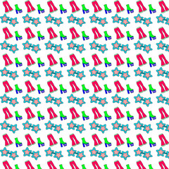 retro disco 80's pattern