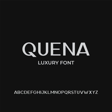 Quena Luxury Font vector for lettering calligraphy or logo designs.