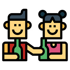 drinking filled outline icon style