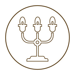 Decoration, electricity, furniture icon