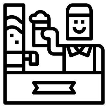 beer tower icon style