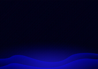 Dark blue background with line pattern. Abstract space stripes scene vector.