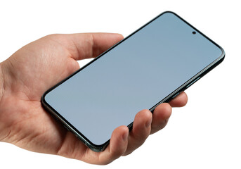 Modern smartphone in hand palm