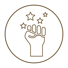 Demonstration, protester icon