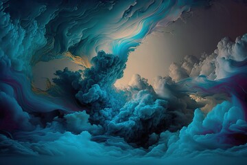 blue sky and clouds