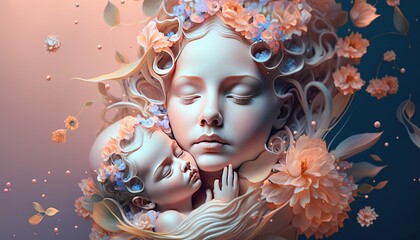 A Creative and Meaningful Emblem for Mother's Day Generative AI