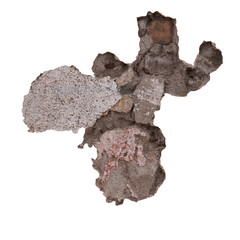 Obraz premium plaster and brick wall obtained from real abandoned constructions
