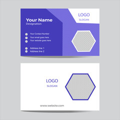 modern design template. clean and simple advertisement business card design.