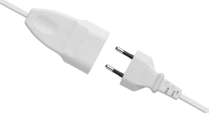 Extension cord isolated