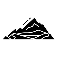 Fototapeta na wymiar ice mountain icon