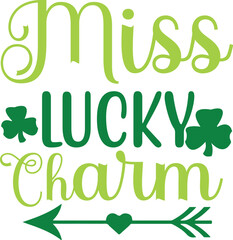 Miss Lucky Charm SVG Cut File